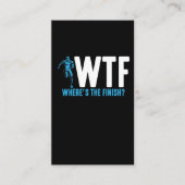 Funny Running en Marathon Quote triathlon sporten Visitekaartje (Voorkant)