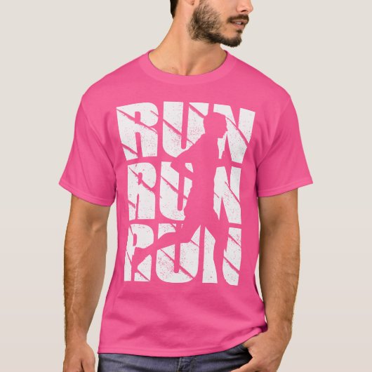 Funny Running For Men Boys Marathoner Runner Coach T-shirt (Voorkant)