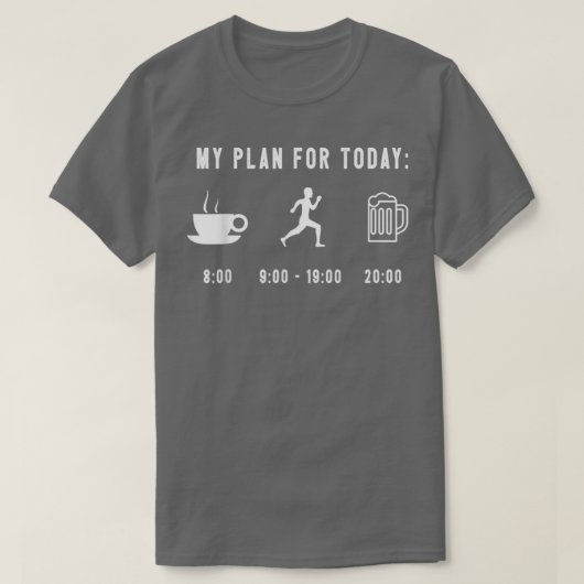 Funny Running Graphic Marathon Runner Jogger Desig T-shirt (Design voorkant)