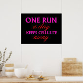 Funny Running Quote - Motivatie fitness Posters (Keuken)