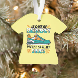 Funny Running Quote - Red mijn schoenen Ornament