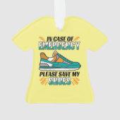 Funny Running Quote - Red mijn schoenen Ornament (achterkant)