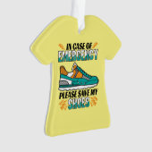 Funny Running Quote - Red mijn schoenen Ornament (voorkant)