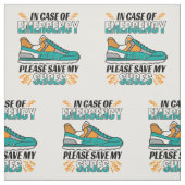 Funny Running Quote - Red mijn schoenen Stof (Swatch)