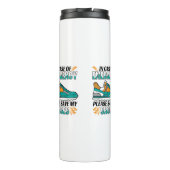 Funny Running Quote - Red mijn schoenen Thermosbeker (Achterkant)