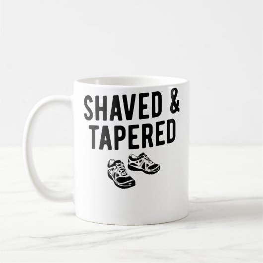 Funny Running Shaved Tapered Distance Runner Koffiemok (Links)