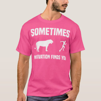 Funny Running Sport Runner Tiger Motivation Finds  T-shirt