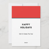 Funny Running Track and Field Kerstmis Feestdagenkaart (Achterkant)