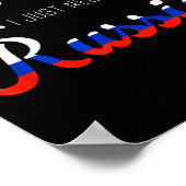 Funny Russia Summer Vacation Travel Souvenir Quote Poster (Hoek)