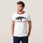 Funny russian AK 47 militair t-shirt design (Voorkant volledig)