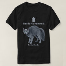 Funny Russian Blue Cat – This Is My Human