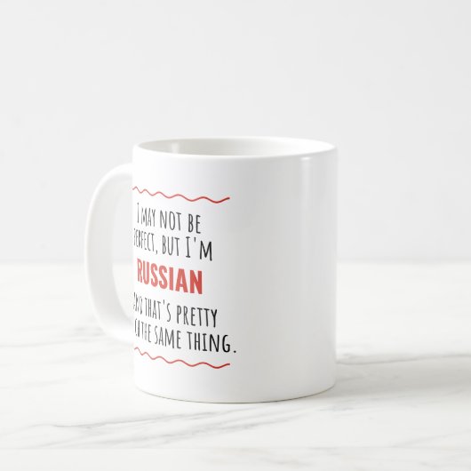 Funny Russian Gift Coffee Mok (Voorkant links)