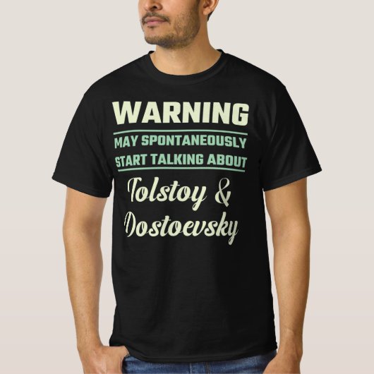Funny Russian Literature Lover T-Shirt (Voorkant)