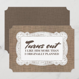 Funny Rustic Bridesmaid / Maid of Honor proposal Kaart