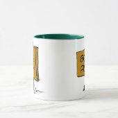 Funny Rustic Fun Gone Fishin Expressions Logo Mok (Midden)