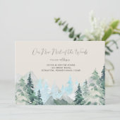 Funny Rustic Neck of the Bossen Moving Announcemen Kaart (Staand voorkant)