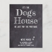 Funny Rustic We hebben de aankondiging van Dog Mov Briefkaart (Voorkant)