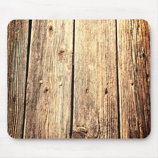 Funny Rustic Weathered Barn Wood Texture Muismat (Voorkant)