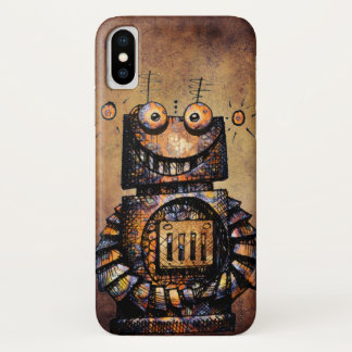 Funny Rusty Steampunk Robot Case-Mate iPhone Case
