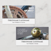 Funny rustycle chain for Bicycle Repair Shops Visitekaartje (Voorkant / Achterkant)