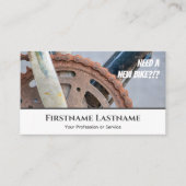 Funny rustycle chain for Bicycle Repair Shops Visitekaartje (Voorkant)