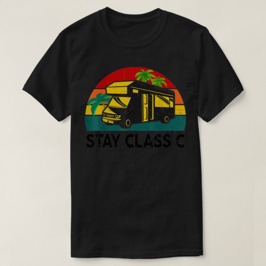 Funny RV Camping Class C Camper Motorhome RV T-shirt (Design voorkant)