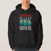 Funny RV Camping die in een van de benedenloop van Hoodie (Voorkant)