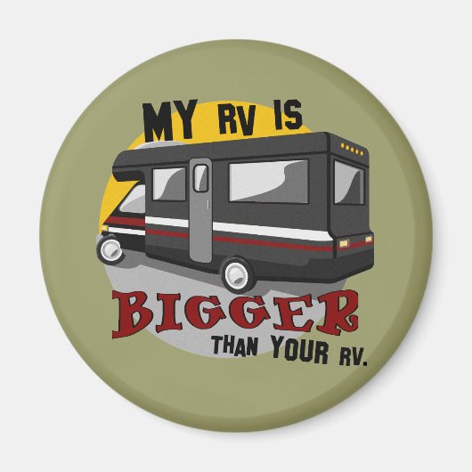 Funny RV Camping Magnet (Voorkant)