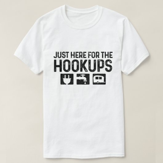 Funny RV Camping T-Shirt for Hookup Lovers (Design voorkant)