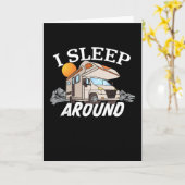 Funny RV Motorhome Camper van Owner Gift Kaart (Gele Bloem)