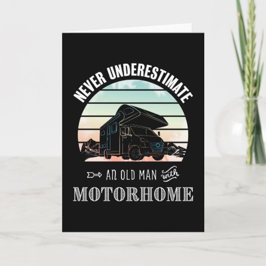 Funny RV Owner Gift - Man met Motorhome Kaart (Voorkant)