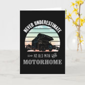 Funny RV Owner Gift - Man met Motorhome Kaart (Gele Bloem)