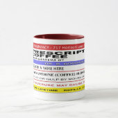 FUNNY Rx Label "Personalized" KOFFIE Mok (Midden)