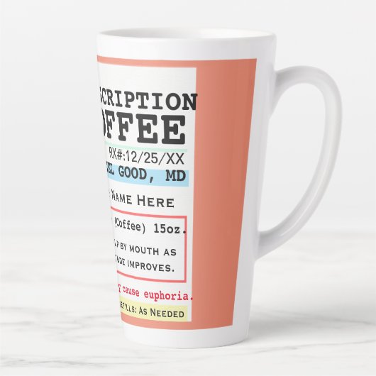 Funny RX Prescription Coffee Mok (Rechts)
