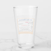Funny RX Prescription Shot Glass Glas (Achterkant)