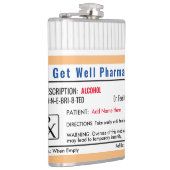 Funny RX Prescription Shot Glass Heupfles (Rechts)