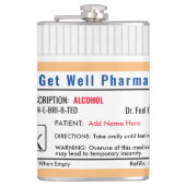 Funny RX Prescription Shot Glass Heupfles (Voorkant)