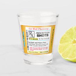 Funny RX Prescription Shot Glass Shot Glas