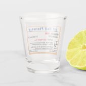 Funny RX Prescription Shot Glass Shot Glas (Achterkant)
