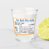 Funny RX Prescription Shot Glass Shot Glas (Voorkant)