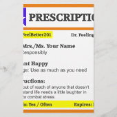 Funny rx recept briefpapier (Voorkant)