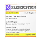 Funny rx recept notitieblok (Voorkant)