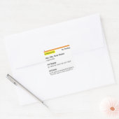 Funny rx recept vierkante sticker (Envelop)