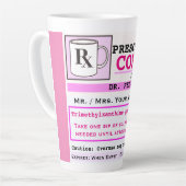 Funny RZ Prescription Coffee Latte Mok (Linkerhoek)