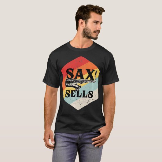 Funny Sa verkoopt Saophone Player Marketing Specia T-shirt (Voorkant volledig)