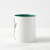 Funny Safari dieren Giraffe kerstfeest Mok (Midden)