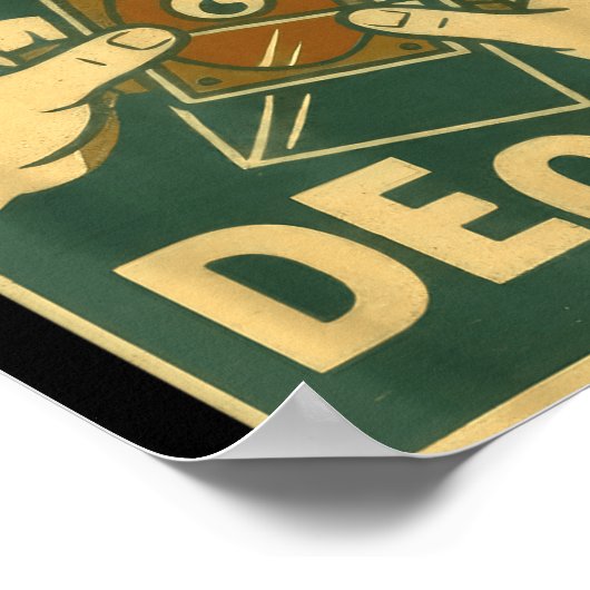 Funny Safe Decks Trading Card Game Pun Humor  Poster (Hoek)