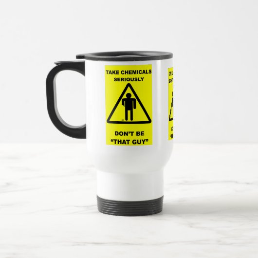 Funny Safety Travel Mug Reisbeker (Links)
