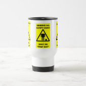 Funny Safety Travel Mug Reisbeker (Center)
