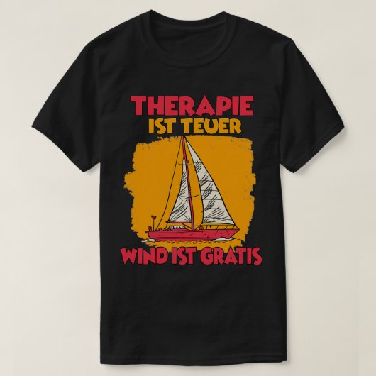 Funny sail hobby accessoires t-shirt (Design voorkant)